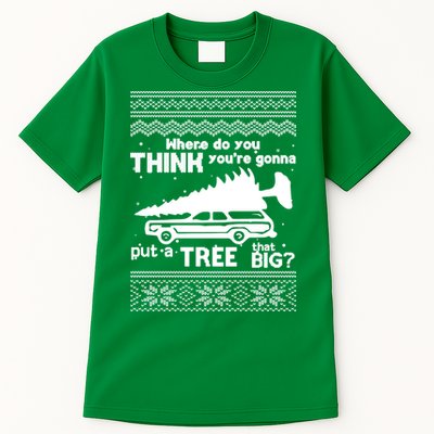 Todd Margo Couples Ugly Christmas Vacation Tree Tall T-Shirt