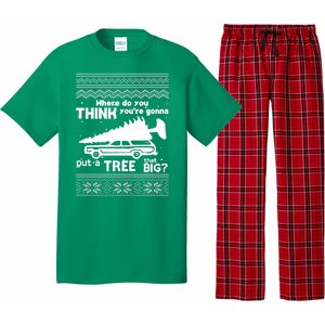 Todd Margo Couples Ugly Christmas Vacation Tree Pajama Set