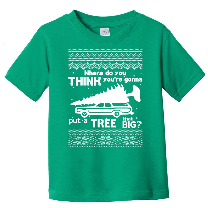 Todd Margo Couples Ugly Christmas Vacation Tree Toddler T-Shirt