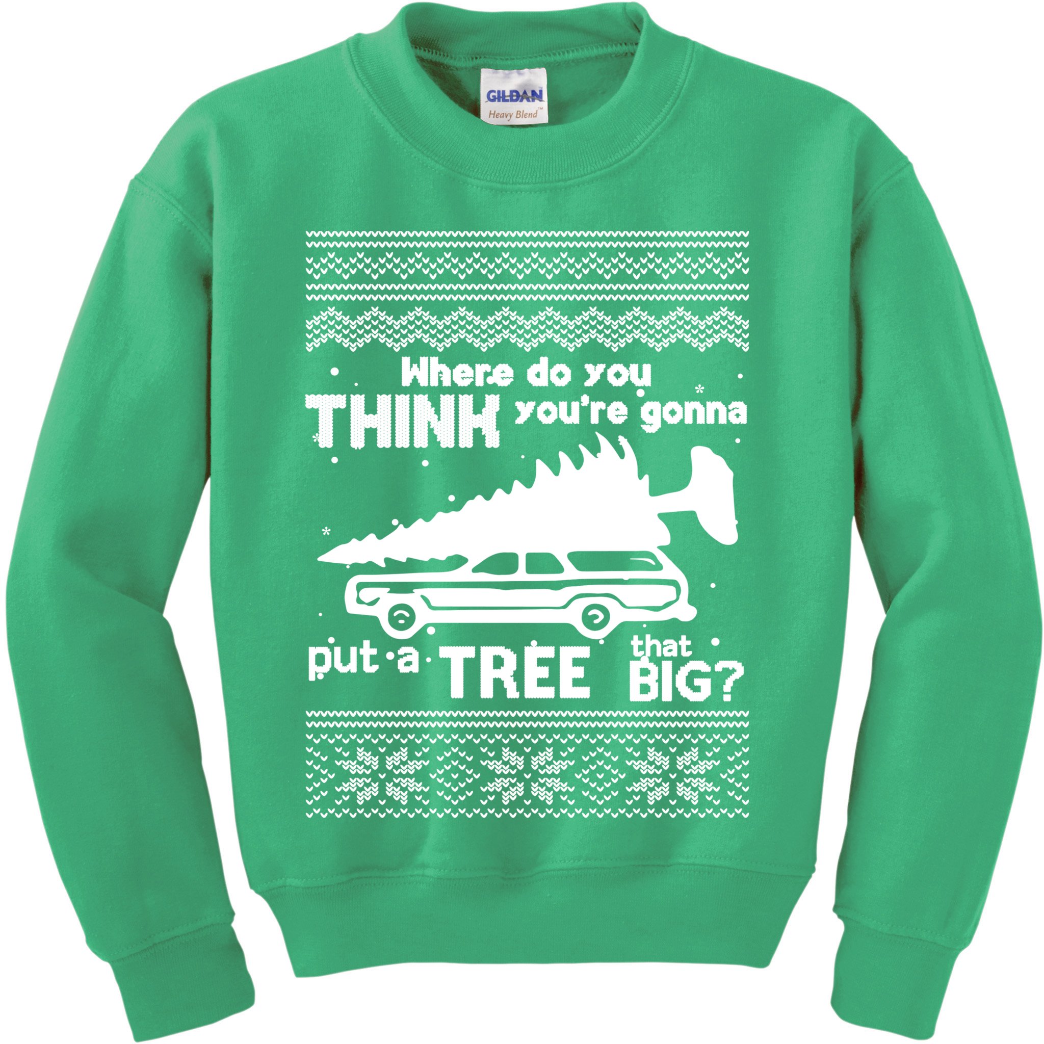 Todd Margo Couples Ugly Christmas Vacation Tree Kids Sweatshirt