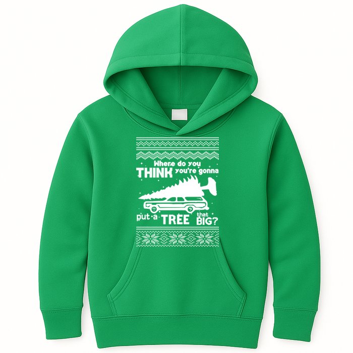 Todd Margo Couples Ugly Christmas Vacation Tree Kids Hoodie