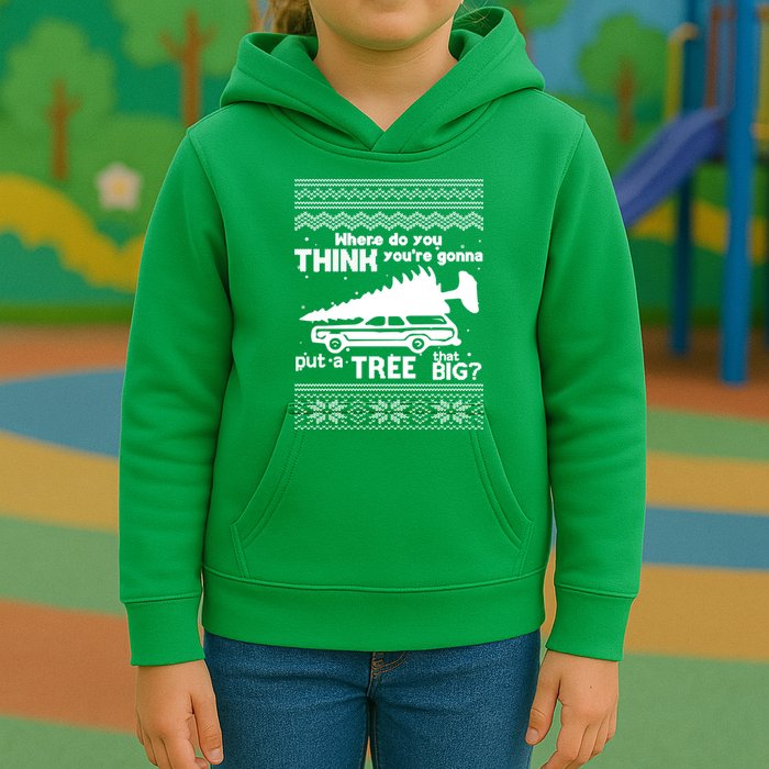 Todd Margo Couples Ugly Christmas Vacation Tree Kids Hoodie