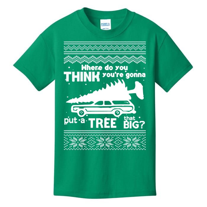 Todd Margo Couples Ugly Christmas Vacation Tree Kids T-Shirt