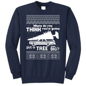 Todd Margo Couples Ugly Christmas Vacation Tree Tall Sweatshirt