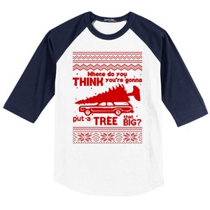 Todd Margo Couples Ugly Christmas Vacation Tree Baseball Sleeve Shirt