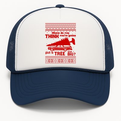 Todd Margo Couples Ugly Christmas Vacation Tree Trucker Hat