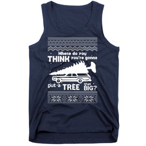 Todd Margo Couples Ugly Christmas Vacation Tree Tank Top