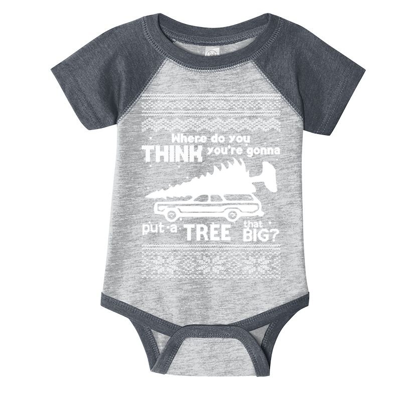 Todd Margo Couples Ugly Christmas Vacation Tree Infant Baby Jersey Bodysuit