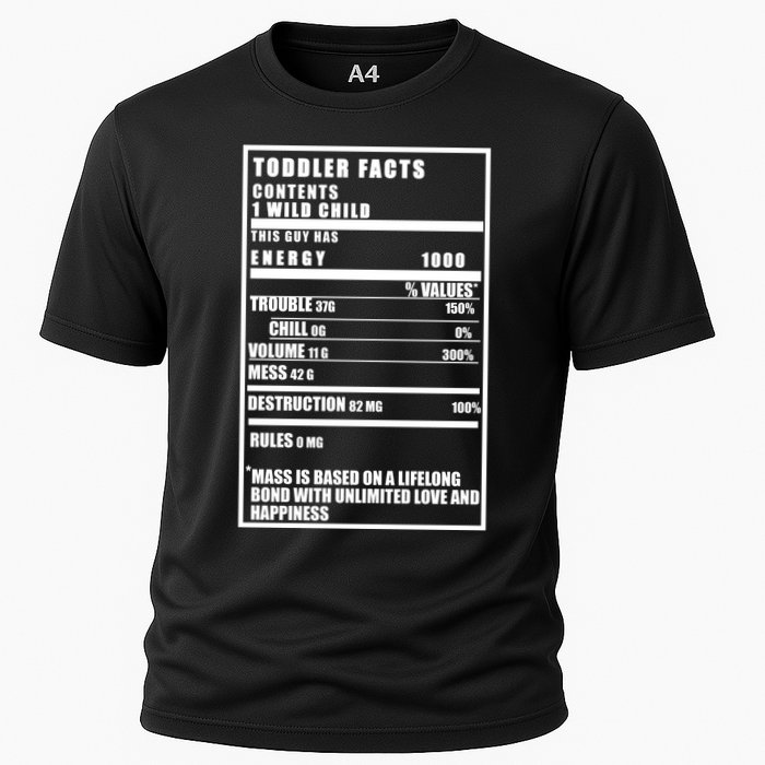 Toddler Nutrients Facts Cooling Performance Crew T-Shirt