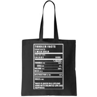 Toddler Nutrients Facts Tote Bag