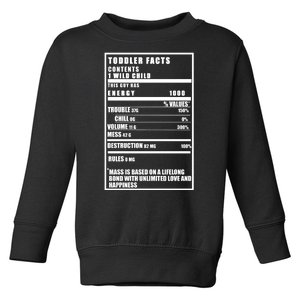 Toddler Nutrients Facts Toddler Sweatshirt