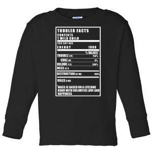 Toddler Nutrients Facts Toddler Long Sleeve Shirt