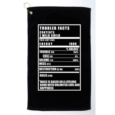 Toddler Nutrients Facts Golf Towel