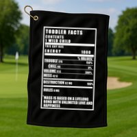 Toddler Nutrients Facts Golf Towel