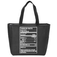 Toddler Nutrients Facts Zip Tote Bag