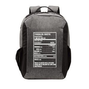 Toddler Nutrients Facts Vector Backpack