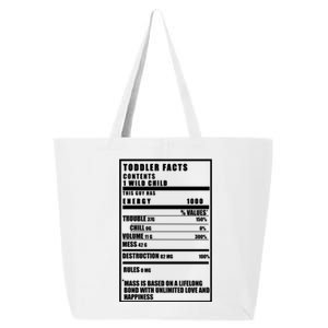 Toddler Nutrients Facts 25L Jumbo Tote