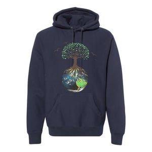 Tree On Earth Pro Environment Nature Geology Plant A Tree Premium Hoodie