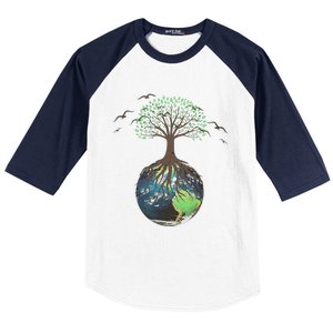 Tree On Earth Pro Environment Nature Geology Plant A Tree Baseball Sleeve Shirt