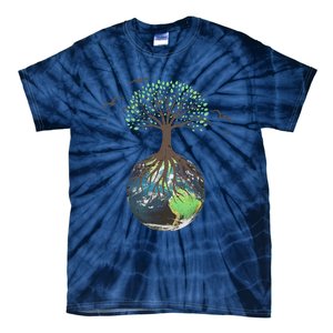 Tree On Earth Pro Environment Nature Geology Plant A Tree Tie-Dye T-Shirt