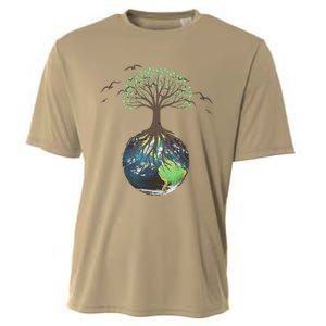 Tree On Earth Pro Environment Nature Geology Plant A Tree Cooling Performance Crew T-Shirt