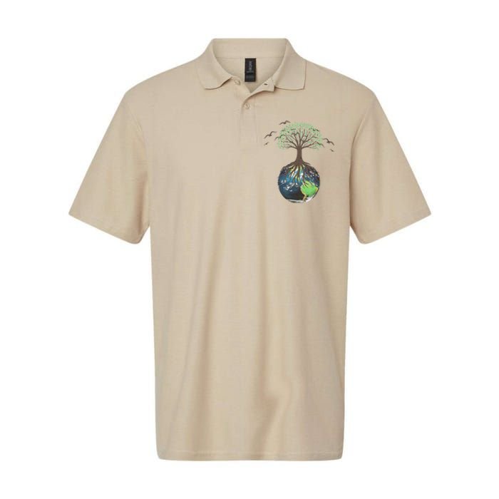 Tree On Earth Pro Environment Nature Geology Plant A Tree Softstyle Adult Sport Polo