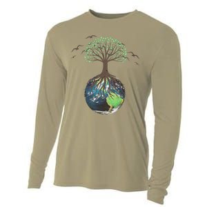 Tree On Earth Pro Environment Nature Geology Plant A Tree Cooling Performance Long Sleeve Crew