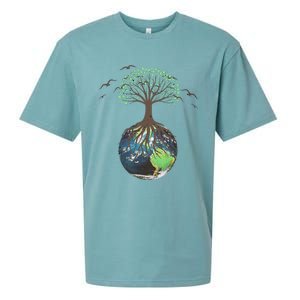 Tree On Earth Pro Environment Nature Geology Plant A Tree Sueded Cloud Jersey T-Shirt