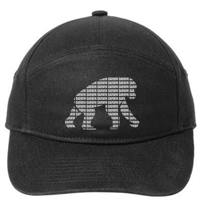 Theory Of Evolution Primate Atheism & Charles Darwin 7-Panel Snapback Hat