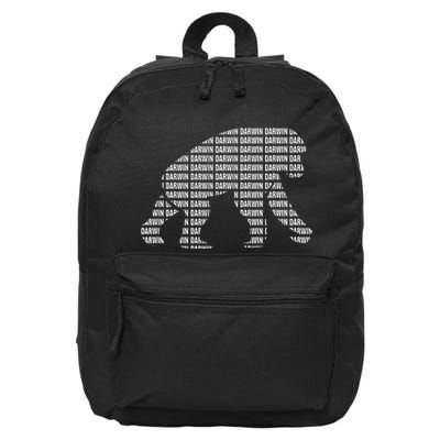Theory Of Evolution Primate Atheism & Charles Darwin 16 in Basic Backpack