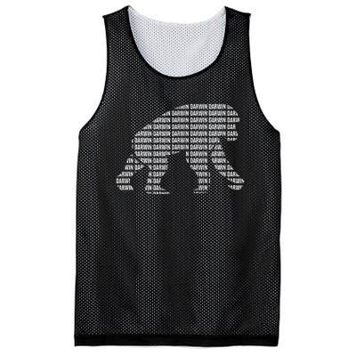 Theory Of Evolution Primate Atheism & Charles Darwin Mesh Reversible Basketball Jersey Tank