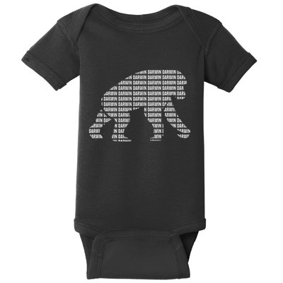 Theory Of Evolution Primate Atheism & Charles Darwin Baby Bodysuit