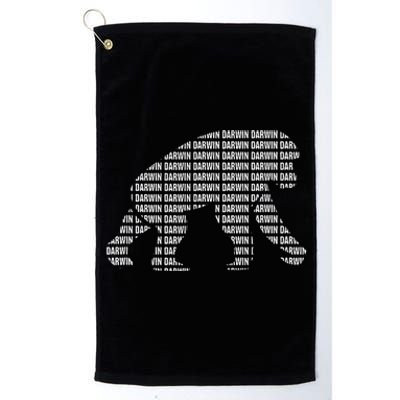 Theory Of Evolution Primate Atheism & Charles Darwin Platinum Collection Golf Towel