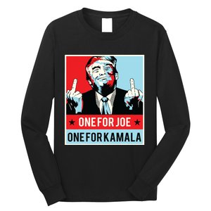 Trump One For Joe One For Kamala Long Sleeve Shirt