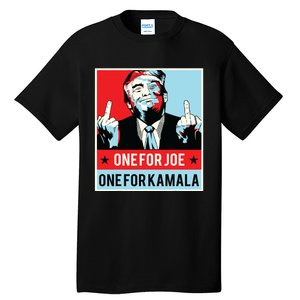 Trump One For Joe One For Kamala Tall T-Shirt