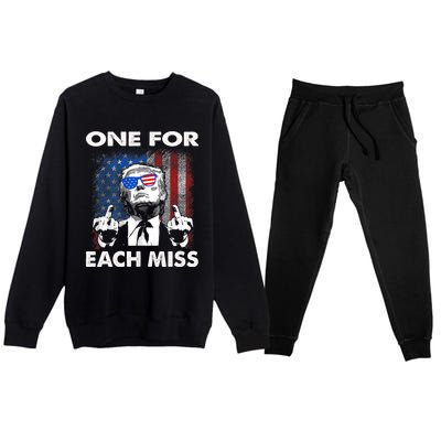 Trump One For Each Miss Premium Crewneck Sweatsuit Set