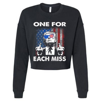 Trump One For Each Miss Cropped Pullover Crew