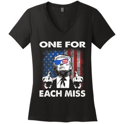 Trump One For Each Miss Women's V-Neck T-Shirt