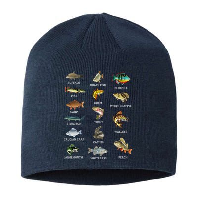 Types Of Freshwater Fish Species Fishing Fisherman Anglers Sustainable Beanie