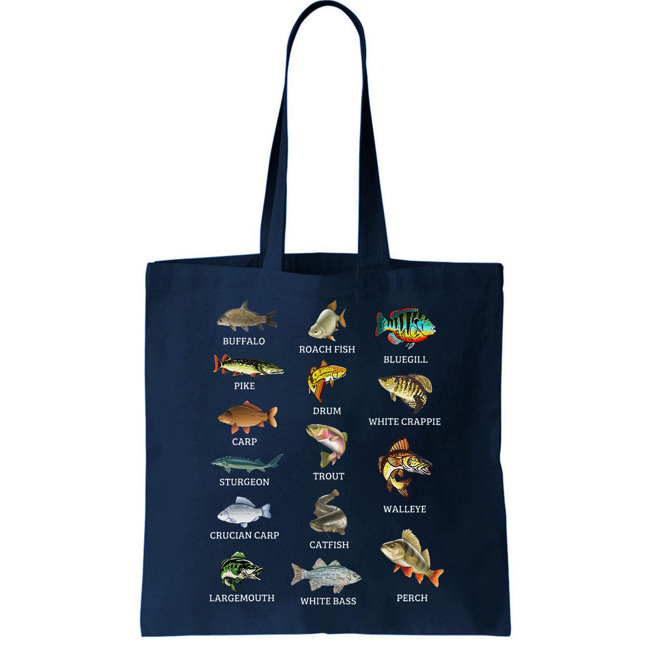 Types Of Freshwater Fish Species Fishing Fisherman Anglers Bag