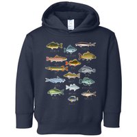 Types Of Freshwater Fish Species Fishing Toddler Hoodie