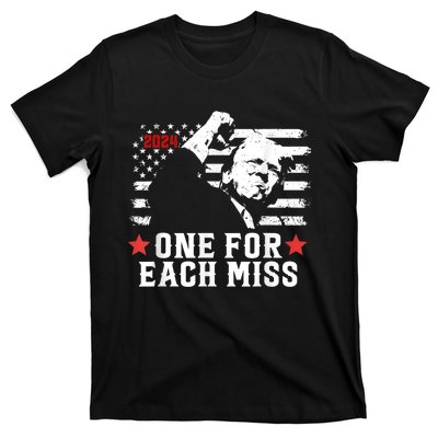 Trump One For Each Miss Trump Vote 2024 America Usa T-Shirt