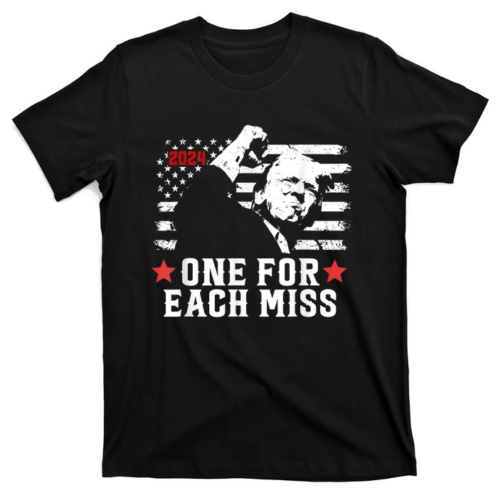 Trump One For Each Miss Trump Vote 2024 America Usa T-Shirt