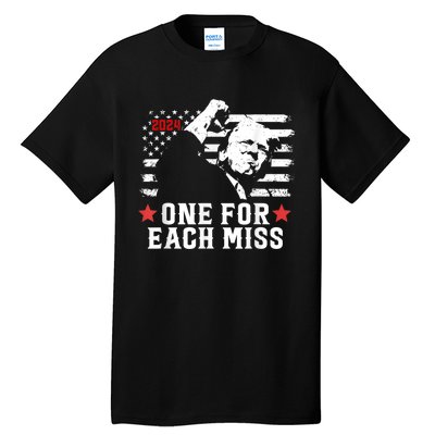 Trump One For Each Miss Trump Vote 2024 America Usa Tall T-Shirt