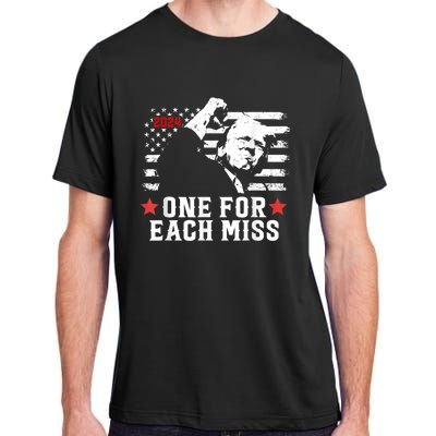 Trump One For Each Miss Trump Vote 2024 America Usa Adult ChromaSoft Performance T-Shirt