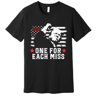 Trump One For Each Miss Trump Vote 2024 America Usa Premium T-Shirt