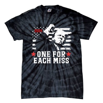 Trump One For Each Miss Trump Vote 2024 America Usa Tie-Dye T-Shirt