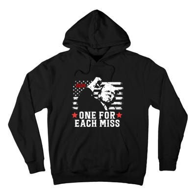 Trump One For Each Miss Trump Vote 2024 America Usa Tall Hoodie