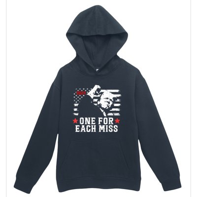 Trump One For Each Miss Trump Vote 2024 America Usa Urban Pullover Hoodie