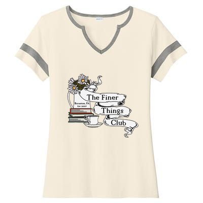 The Office Finer Things Club Ladies Halftime Notch Neck Tee